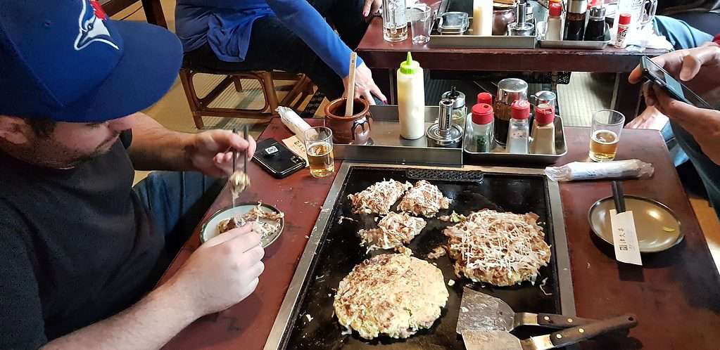 The finished at Okonomiyaki Kamakura Tsukui.
