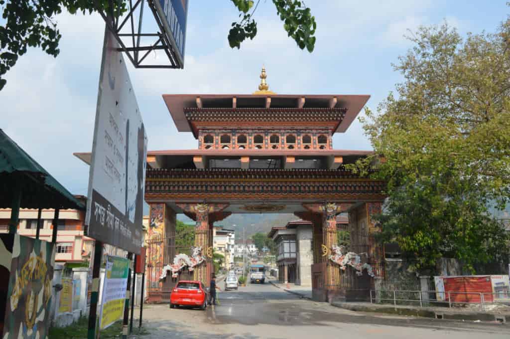 Gateway of Bhutan from India