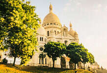 The beautiful Sacré Coeur in Montmartre - Paris, France