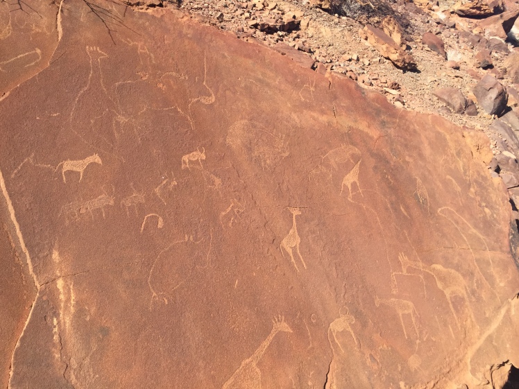 Rock engravings in Twyfelfontein - Namibia's first World Heritage Site