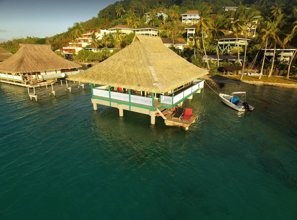 Private overwater bungalow in Bora Bora
