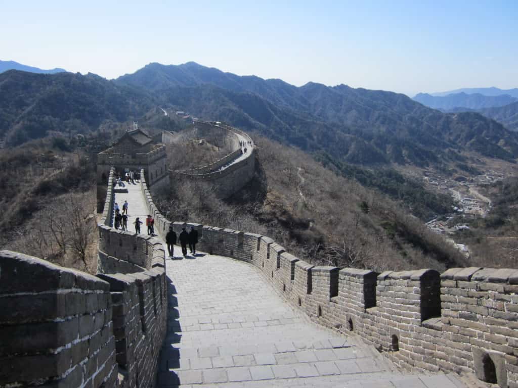 A section of the Great Wall of China