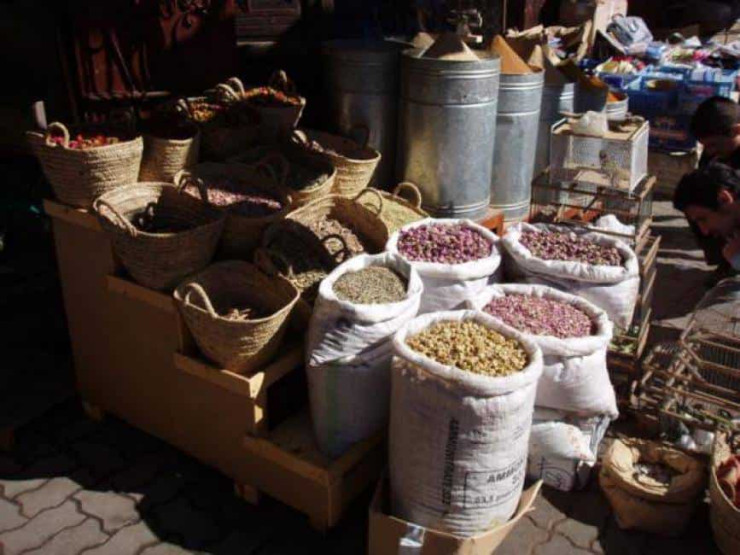 Spices in the souk of Marrakech, Morocco