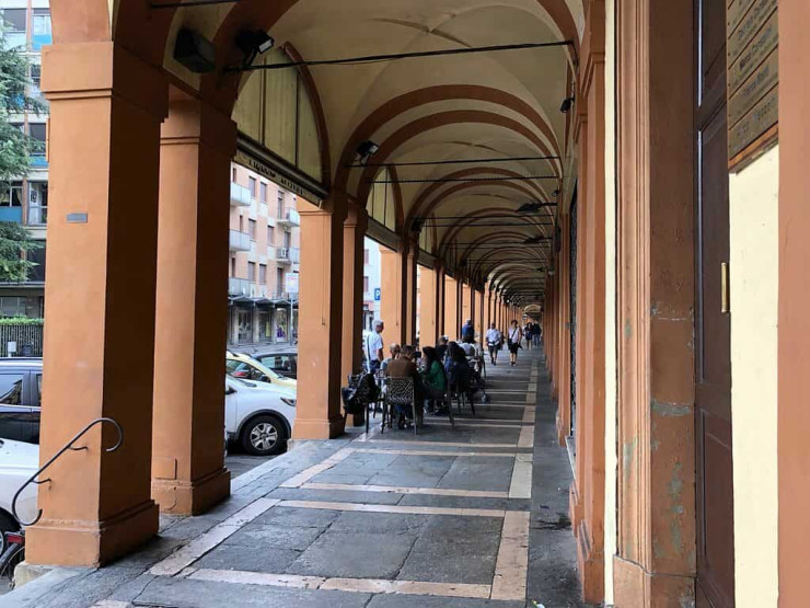 Arcades in Bologna, Emilia Romagna, Italy
