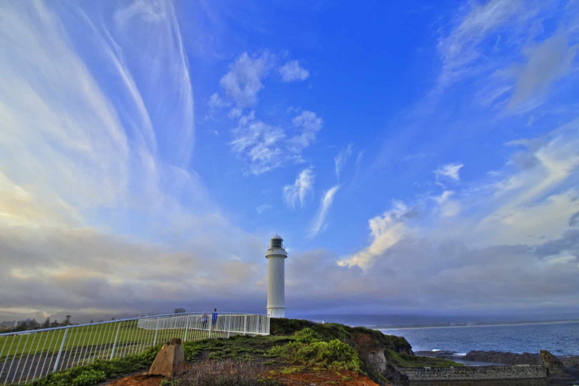 The lighthouse in Wollongong, Australia.