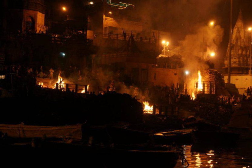 ghats in varanasi - The Burning Ghats in Varanasi, India