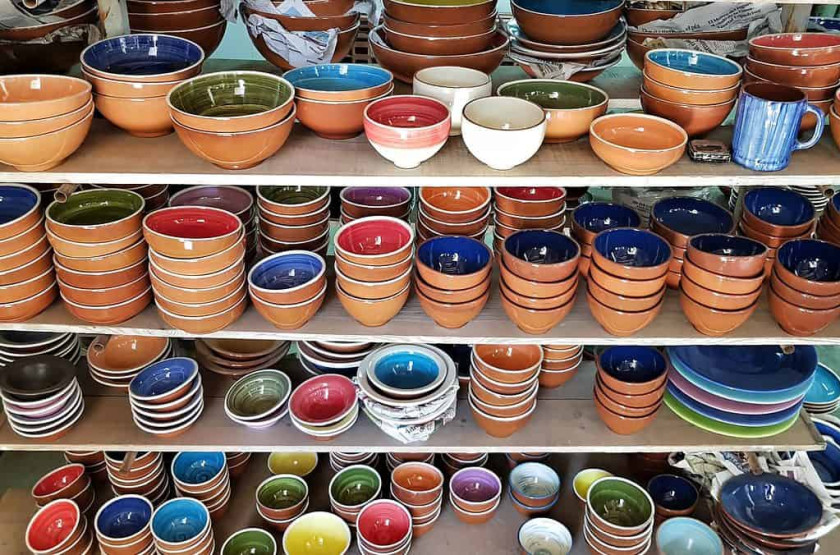 Handmade pottery from the Costa Brava, Spain