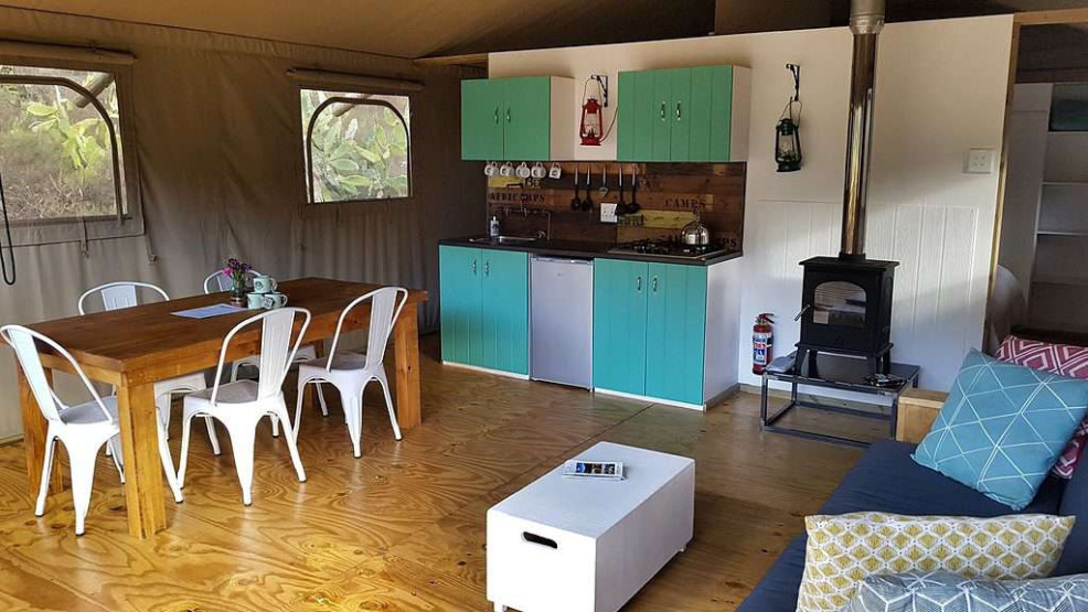 Glamping kitchen at AfriCamps Pat Busch, South Africa