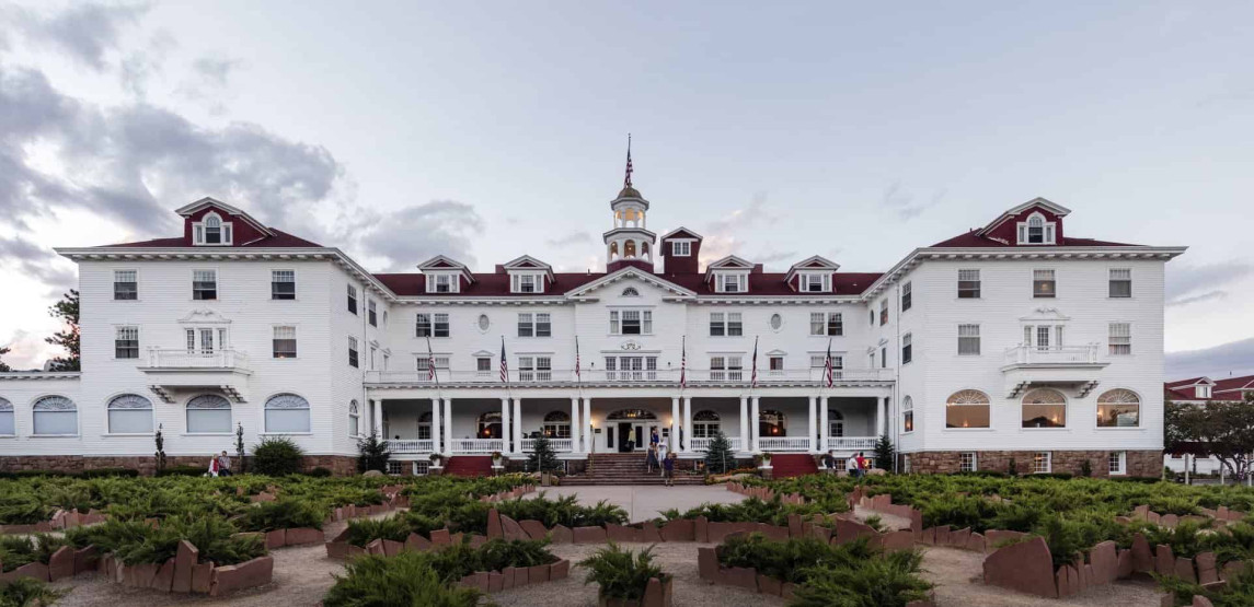 The Stanley Hotel in Estes Park, a town on the eastern edge of Rocky Mountain National Park in north-central Colorado. Image by Carol M. Highsmith.