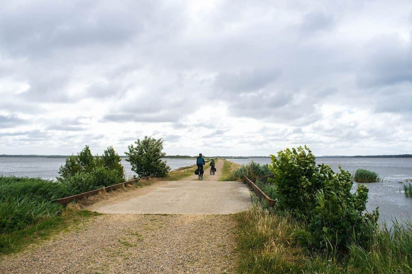 Biking the lake by Henne, West Coast Route, Denmark