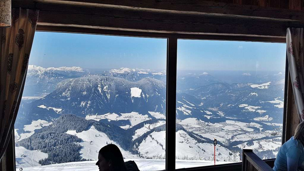 Gipfelrestaurant Hohe Salve in SkiWelt, Austria.