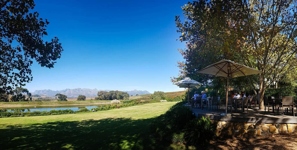 Garden at the Jordan Wine Estate, Stellenbosch, South Africa