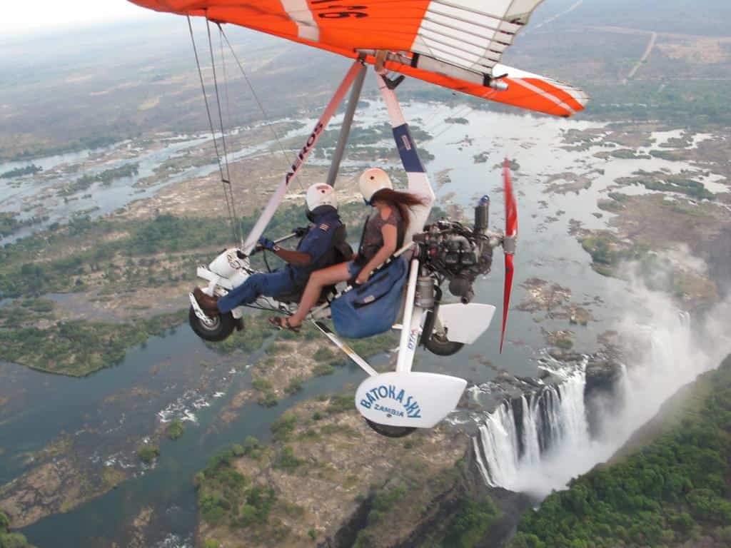 Victoria Falls activities - micro-flight