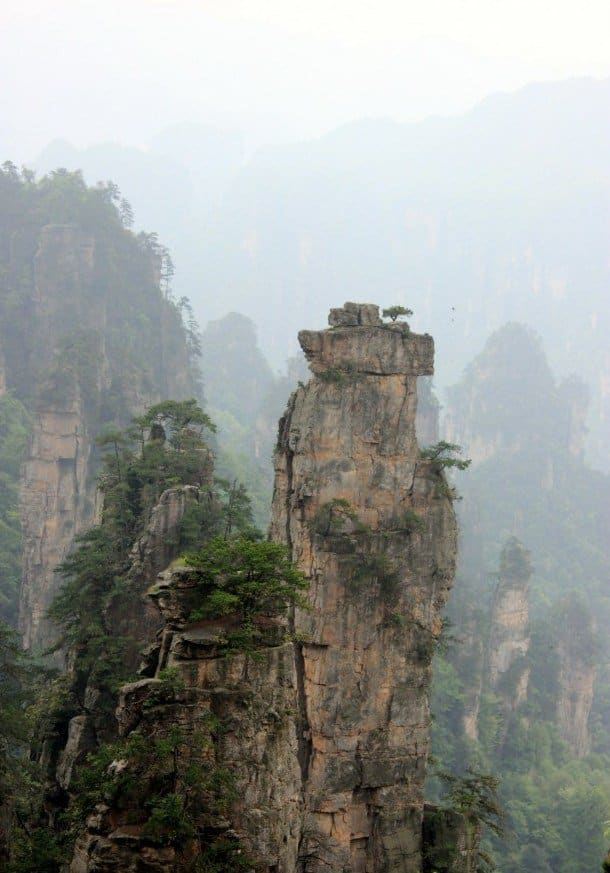 The Hallelujah Mountains in the ZhangJiaJie National Park in China